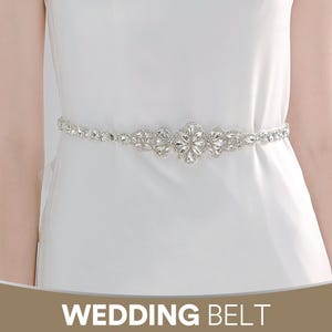 Rhinestone Belt, Wedding Belt, Bridal Belt, Bridesmaid Belt, Bridal sash, Crystal Belt, Wedding Dress Belt Silver, Tie on Belt, Beaded Belt