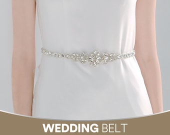 Wide Pearl & Crystal Bridal Belt – Rhinestone Wedding Sash  display picture 1