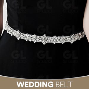 Thin Wedding Belt, Wedding Dress Belt, Bridal Belt Sash, Rhinestone Belt, Crystal Bridal Belt, Thin Bridal Belt, Bridal Belt Clasp,Thin Belt