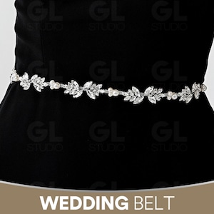 Bridal Belt, Bridal sash, Wedding Dress Belt, Wedding Belt, Rhinestone Belt, Bridesmaid Belt, Crystal Belt, Pearl Belt, Pearl Wedding Belt