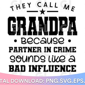 Grandpa SVG, Funny Grandpa Svg, Dxf, Png, Fathers Day SVG, Grandpa ...