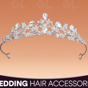 Bridal Tiara, Crystal Tiara, Bridal Crown, Wedding Tiara, Sweet 16 Crown, Crystal Bridal Crown, Princess Crown, Princess Tiara,Wedding Crown