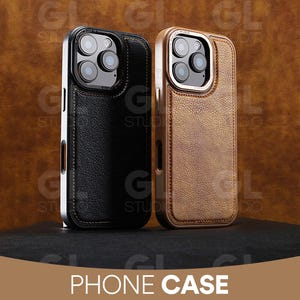 Full Grain Genuine Leather Phone Case, iPhone Cover, iPhone Pro Max Case, Snap On Full Cover, iPhone Case, Luxury iPhone case, Apple cases