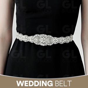 Bridal Rhinestone Belt, Wedding Belt, Bridal Belt, Bridesmaid Belt, Bridal sash, Crystal Belt, Wedding Dress Belt, Tie on Belt, Beaded Belt