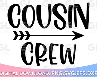 Circuit Cutout Cousin Crew SVG /& PNG
