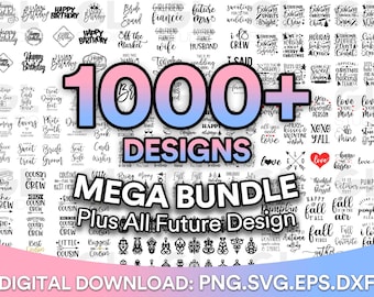 Mega SVG Bundle, T Shirt Designs SVG, Svg Files for Cricut, Silhouette Cut Files, Svg for Shirts, All in One Svg Bundle, Cricut, Silhouette