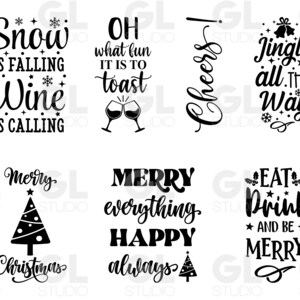 Christmas Wine Bag Bundle, Wine SVG Bundle, Christmas Wine SVG Bundle, Christmas Wine svg, dxf, png, Wine Bag Bundle svg, Wine quotes svg