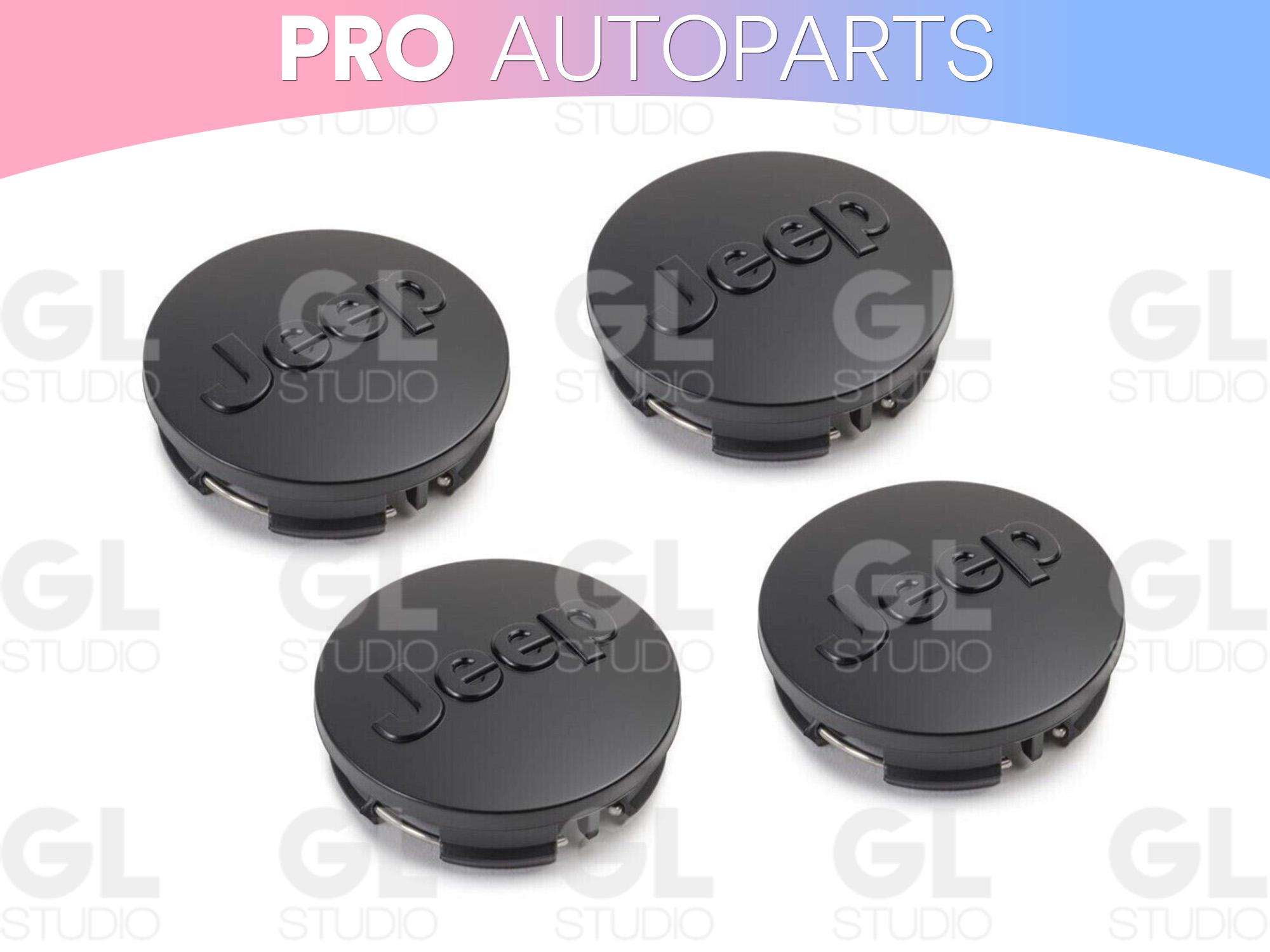 Enjoliveurs Dynamiques Volkswagen Logo R - Noir/Chrome Lot De 4