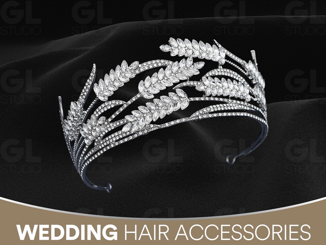 Crystal Queen Tiara, Crystal Tiara, Crystal Crown, Wedding 