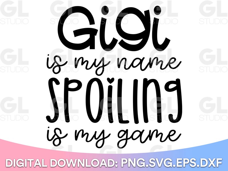 PWHAOO Make-up-Tasche "Gigi Is My Name" - Geschenk Für Oma/Opa, Waschbar, 23x17 Cm