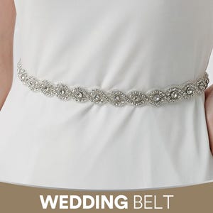 Thin Wedding Belt, Wedding Dress Sash, Bridal Belt Sash, Rhinestone Belt, Crystal Bridal Belt, Thin Bridal Belt, Bridal Belt Clasp,Thin Belt