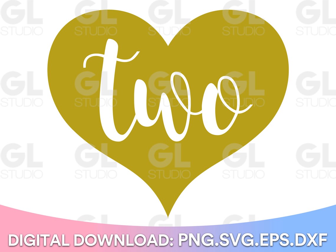 Two SVG Second Birthday Svg Dxf and Png 2nd Birthday Girl - Etsy