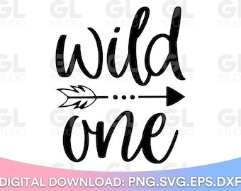 Wild One SVG, Wild And One SVG, Erster Geburtstag svg, 1. Geburtstag, Geburtstag svg, 1. Geburtstag svg, Geburtstag, Baby svg, happy birthday svg