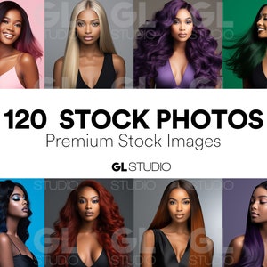 120 stock photos, Hair Stock Photos, Wig Model, Stock Photos, Makeup Stock Photos, Hair Extensions, Beauty Stock Photos, AI Model, Color Wig