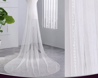 Velo de una sola capa, velo de novia sencillo de una sola capa, velo de novia sencillo, velo de novia de una sola capa, velo de diamantes de imitación