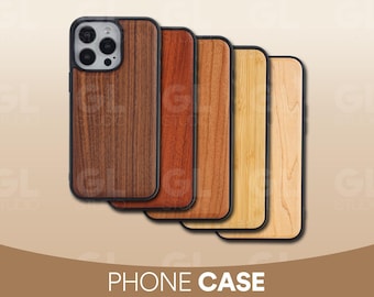 Houten telefoonhoesje, eikenhouten telefoonhoesje, volledig natuurlijk telefoonhoesje, milieuvriendelijk, iPhone-hoesje, echt houten telefoonhoesje, handgemaakte telefoonhoes, Apple Case