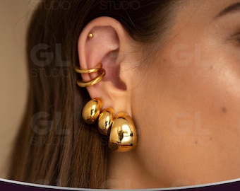 Cartilage Ear Cuff Earrings, Trending Ear Cuffs, Minimalist Style, Ear Cuff No Piercing, Perfect Gift for Her