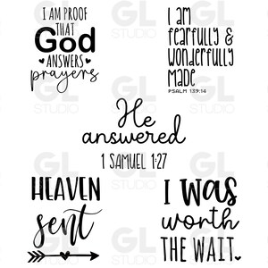 Baby Bundle, Baby SVG Bundle, Newborn Bundle, Baby Christian Bundle, Baby svg, dxf, Christian svg, Newborn svg, Onesie svg, Scripture svg, worth the wait svg, mamas blessing, loved svg, little blessing svg, little answered prayes svg, heaven sent svg