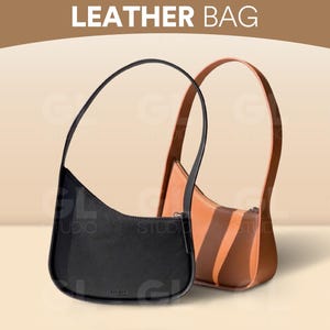 Half Moon Leather Shoulder Bag, Minimalist Crossbody Purse, Small Semi-Circle Handbag, Elegant Everyday Leather Bag,Shoulder Bag,Leather Bag