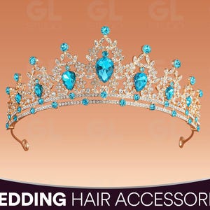 Prinsessenkroon, prinsestiara, prinsessenhaarstuk, huwelijkskroon, bruilofttiara, bruidskroon, hoofdband, bruidshoofdband, koninklijke kroon