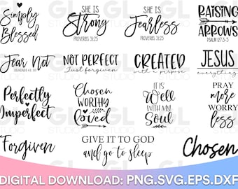 Christian Bundle, Bible Verse Bundle, Bible Verse svg, dxf,png, Religious SVG, Christian svg, Scripture Bundle, Faith svg, Inspirational SVG
