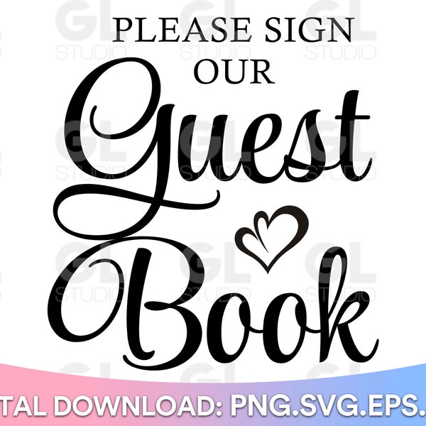 Please Sign Our Guestbook svg, Guestbook svg, Wedding svg, Rustic Wedding Sign svg, Wedding Sign svg, Cards And Gifts svg, Rustic Wedding