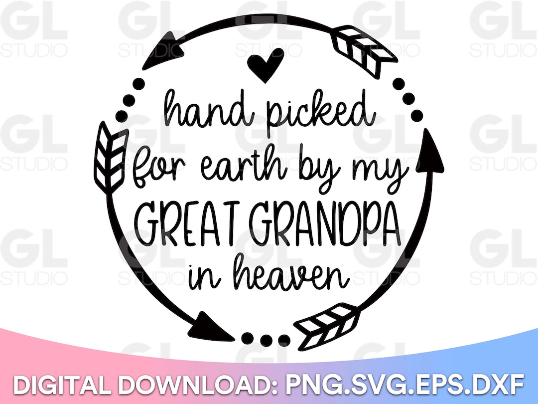 Hand Picked By My Great Grandpa In Heaven www.etsy.com