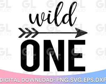 Wild One SVG, Wild And One SVG, Erster Geburtstag svg, 1. Geburtstag, Geburtstag svg, 1. Geburtstag svg, Geburtstag, Baby svg, happy birthday svg