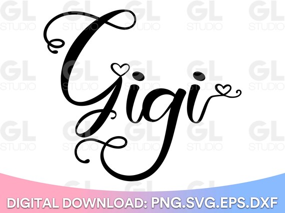 Gigi SVG Blessed Gigi SVG Dxf Blessed Grandma SVG Grandma - Etsy