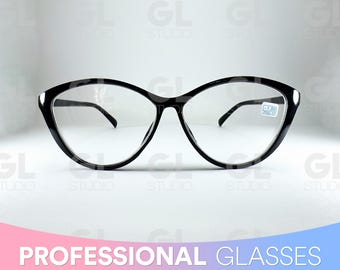 Cat Eye Glasses, Cat Eye Reading Glasses, Oval Vintage Eyeglasses, Retro Large Frame Glasses, Lightweight Glasses, Myopia Glasses, Cat Eye