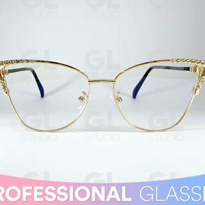 Vintage Cat Eye Reading Glasses, Oversized Cat Eye Glasses, Women&#39;s Reading Glasses, Crystal Accents Frame Reading Glasses, Reading Glasses