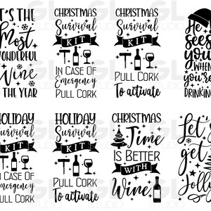 Christmas Wine Bag Bundle, Wine SVG Bundle, Christmas Wine SVG Bundle, Christmas Wine svg, dxf, png, Wine Bag Bundle svg, Wine quotes svg
