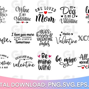 Valentine SVG Bundle, Valentine Bundle, Valentine&#39;s Day Bundle, Valentine svg, dxf, Valentine Quote svg Bundle, Love svg, Love Bundle svg
