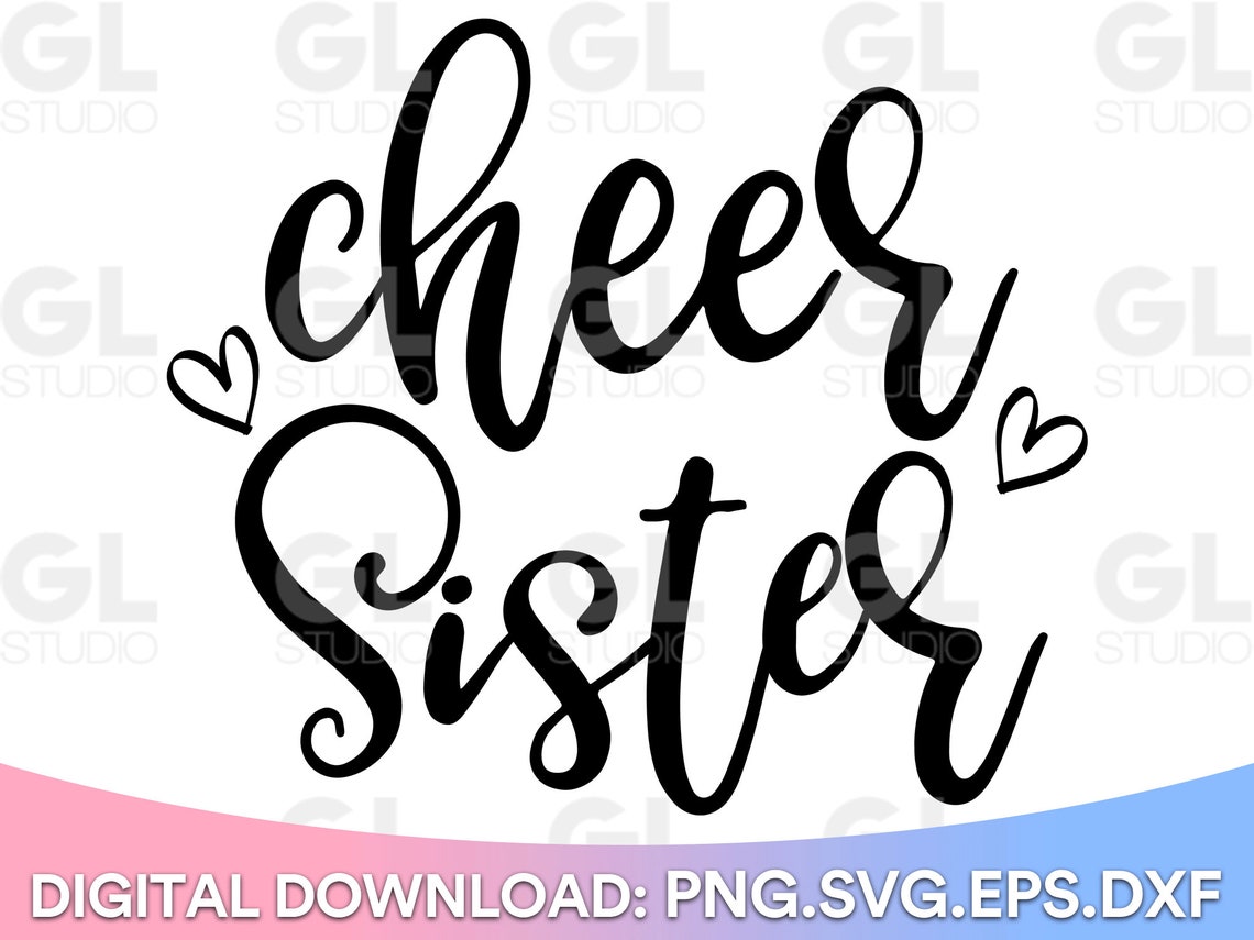 Cheer Sister Svg Cheer SVG Cheerleader Svg Cheer Life Svg - Etsy