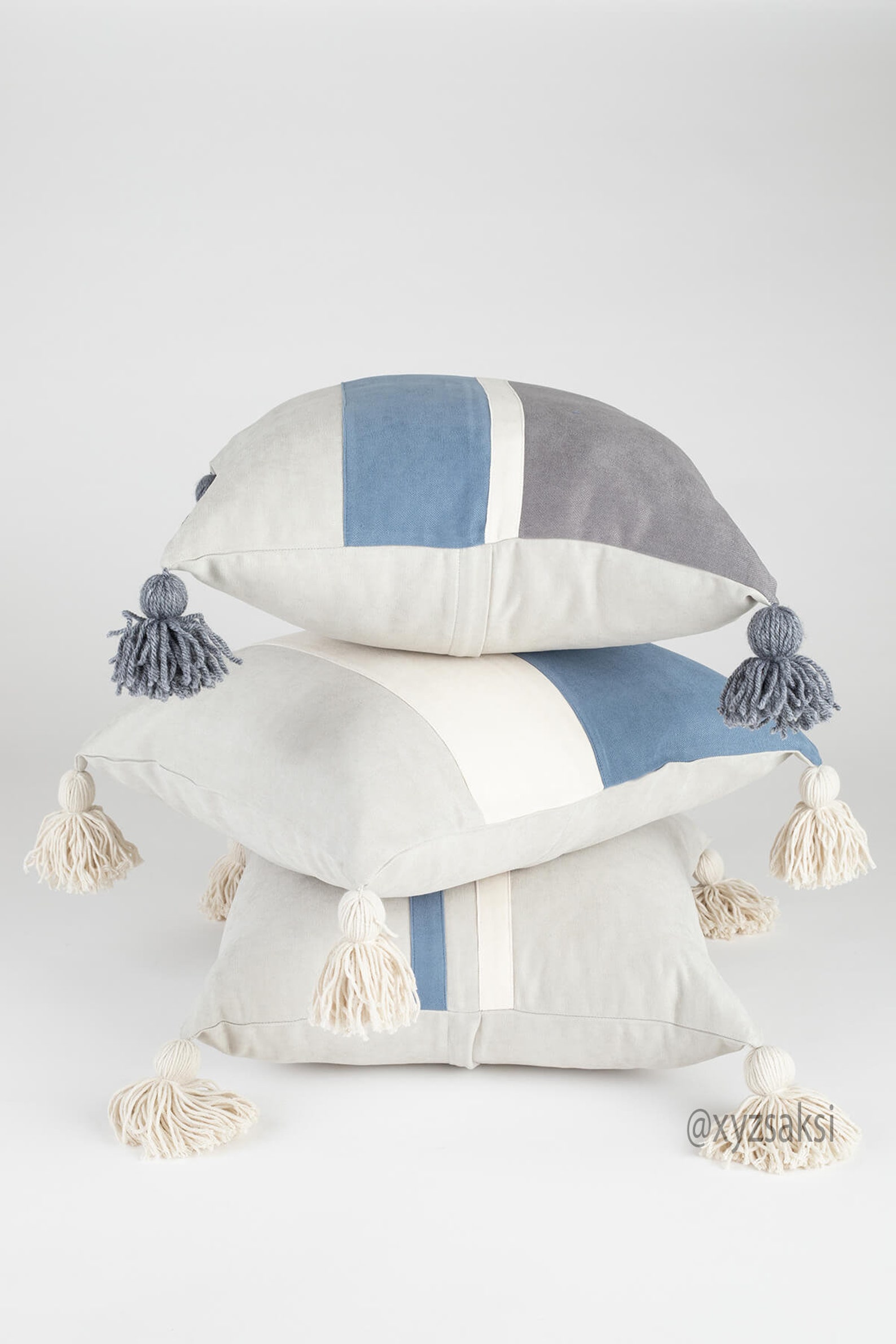 3 PCS Pillow Cover Tassels pillow cases 40x40cm Pillow Etsy