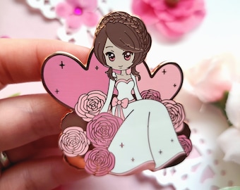 Sweetheart Wedding Dress Hard Enamel Pin I Brooch Pin Lapel I Wedding Gifts I Gift for Her