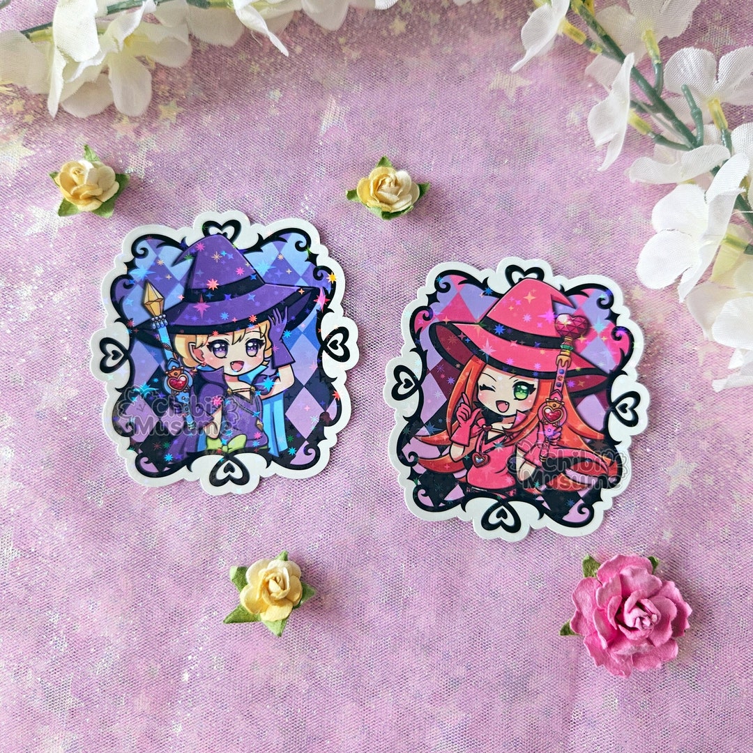 Sugar Rune Stickers Sugar Rune Witch Vanilla and Chocolat Stickers I Glossy Holographic ...