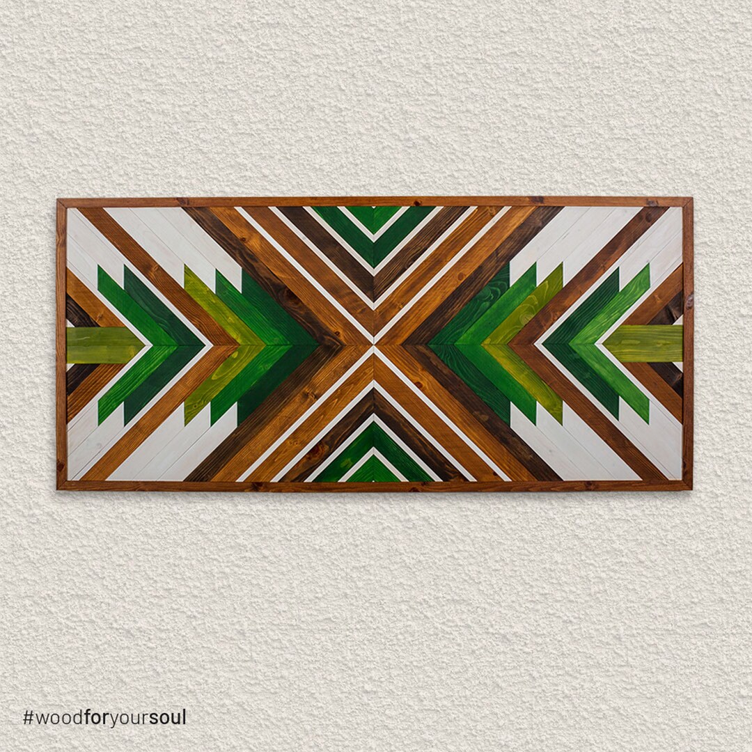 Native Wood Wall Art Farmhouse Decor Rustic Large Wooden Etsy