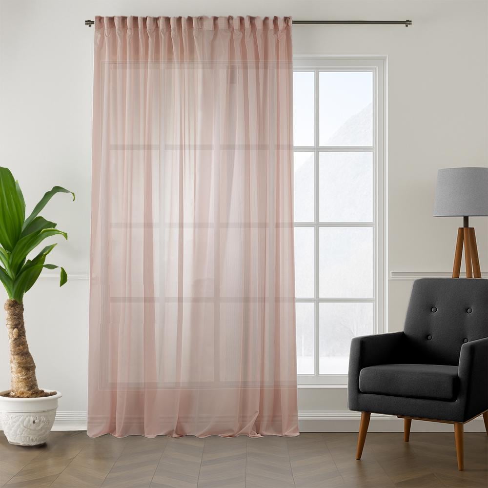 98 Inch Curtains Egyptian Handmade Three Lace Panels, Fits Window Size