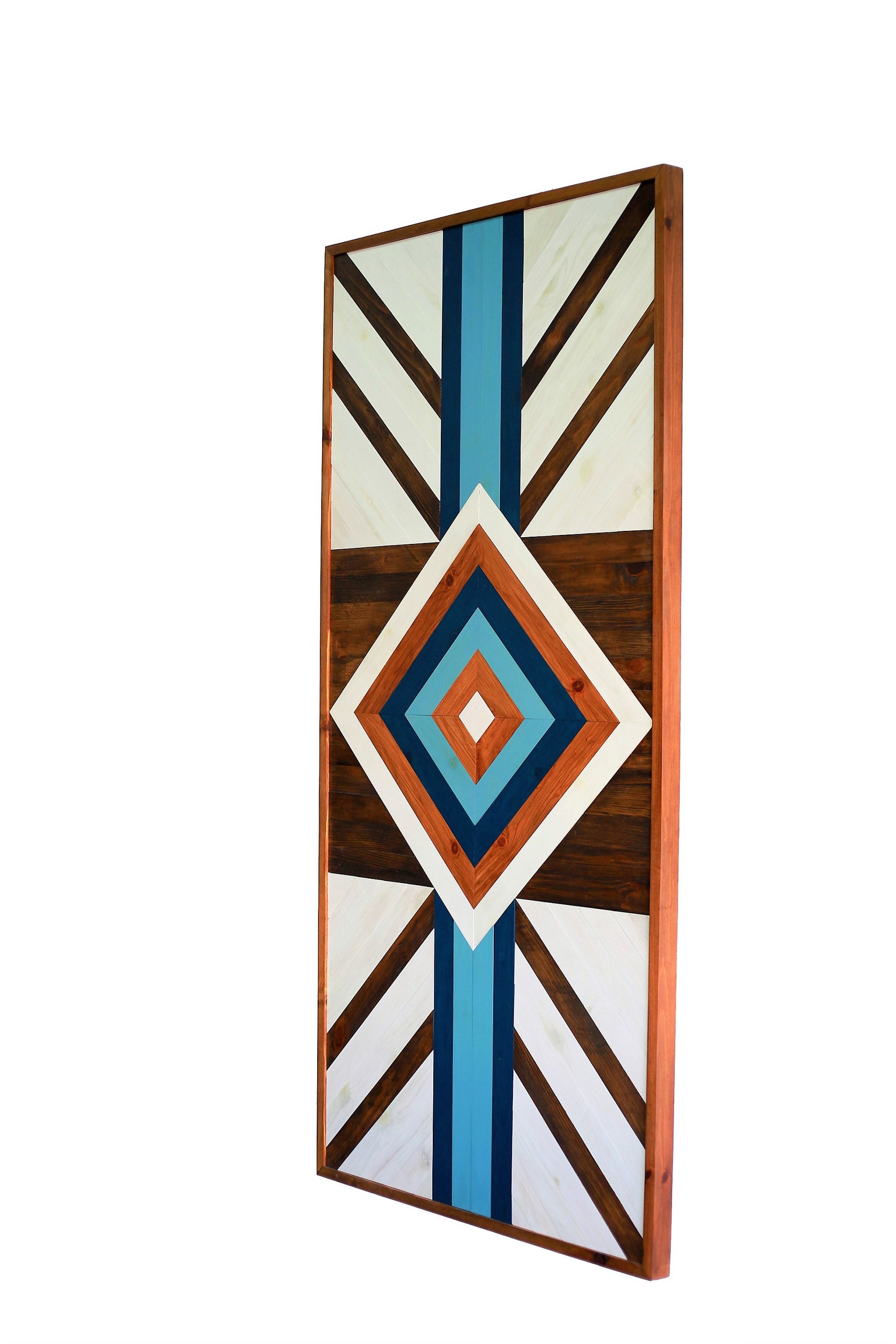 Geometric Wood Wall Art Extra Large Wall Art Apartment Etsy