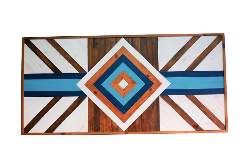 Geometric Wood Wall Art Extra Large Wall Art Apartment Etsy