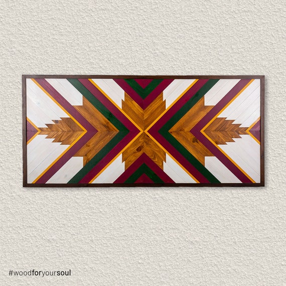 Native Wood Wall Art Farmhouse Decor Rustic Large Wooden Etsy