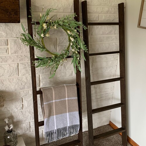 Wooden Blanket Ladder 4 Ft. Etsy