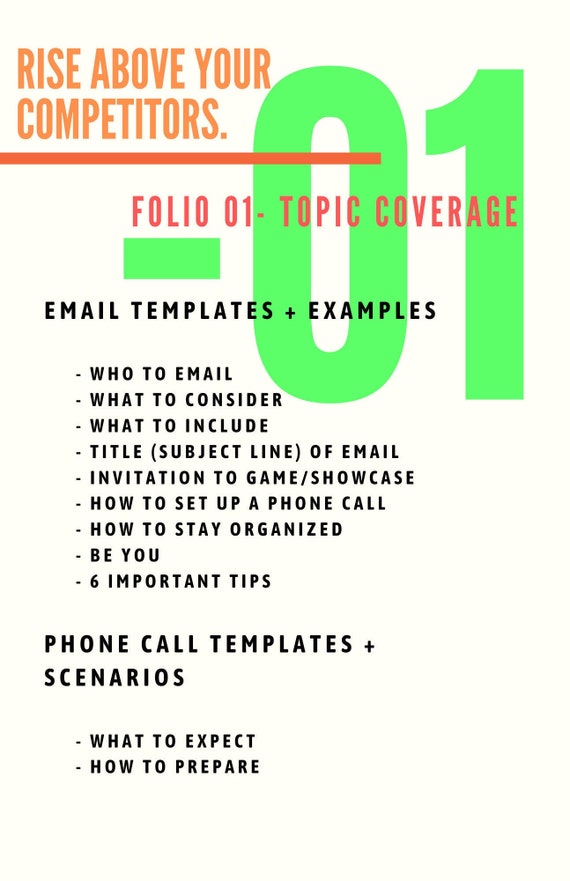 FOLIO 1 Student-Athlete College Recruitment E Guide