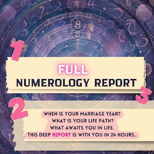 SAME HOUR Full Numerology Report,  Birth Chart, Destiny Matrix Analysis, Numerology, Money, Love, Talents Reading , Astrology forecast, Gift