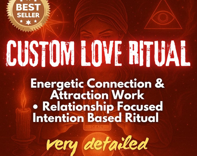 Featured listing image: Custom Love Ritual | Energetic Connection & Attraction Work | Love Binding, Relationship Focus, Intention-Based Spell by Experienced Caster