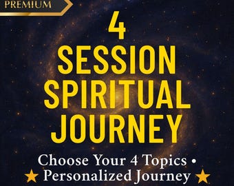 Premium Psychic Reading Package | 4 Session Spiritual Journey | Choose 4 Topics | Love, Healing, Awakening | Intuitive Soul Reading PDF