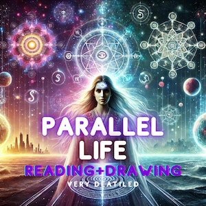 Leitura de vida paralela muito detalhada + desenho, leitura psíquica, leitura mediúnica, clarividência, leitura de tarô, registros akáshicos, origem da semente estelar