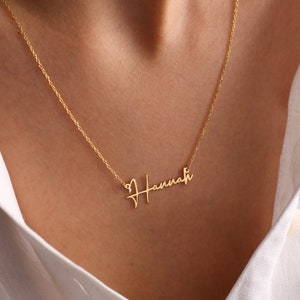 Handwriting Name Necklace, Tiny Name Necklace, Personalized Name Necklace, Custom Name Jewelry, Personalized Necklace, Gift Necklace