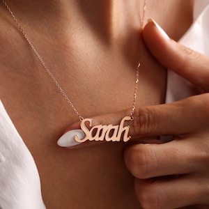 Personalized Name Necklace, Custom Name Necklace, Dainty Name Necklace, Name Jewelry, Personalized Necklace, Gift Necklace, Valentine&#39;s Gift